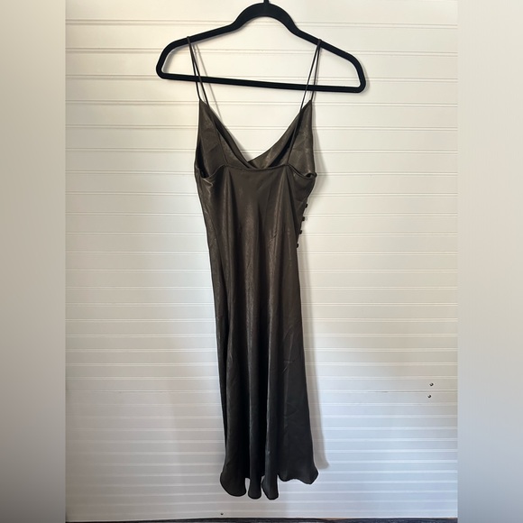 Zara Silky Cowl Neck Midi Dress - Picture 7 of 9